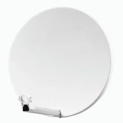 Pack Parabole Satellite Fibre Composite Blanche 60cm + LNB Single + Décodeur Satellite ASTRA HD + Carte-Hdsat Best