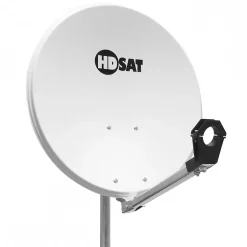 Pack Parabole satellite acier 80cm + LNB Single HD 4K idéal ASTRA EUTELSAT^Hdsat Discount