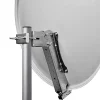 Pack Parabole satellite acier 80cm avec Support LNB + LNB Single + Décodeur Satellite ASTRA HD + Carte^Hdsat