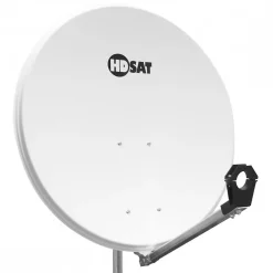 Pack Parabole satellite acier 80cm avec Support LNB + LNB Single + Décodeur Satellite ASTRA HD + Carte^Hdsat