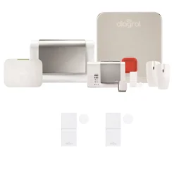 Pack alarme Précision sirène DIAG03CSF et 2 détecteurs d'ouverture miniature DIAG39APX^Diagral Sale