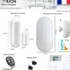 Pack sans fil connectée IP + GSM 4G avec sirène à piles - pour maison 3 à 5 piéces.-Alarme Orion Best