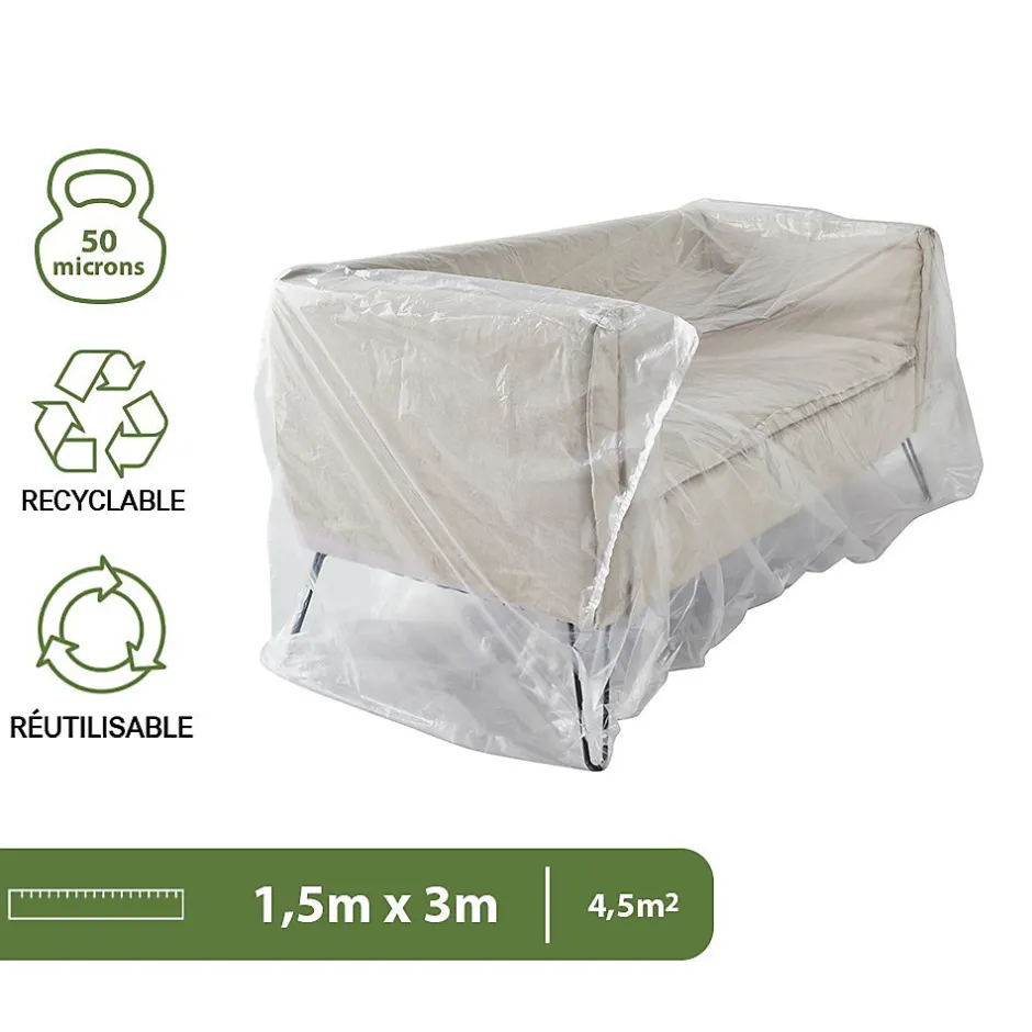 - Housse protection canapé 2 place - 150 x 300 cm - Imperméable et anti-poussière - Fermeture facile^Pack and Move Sale