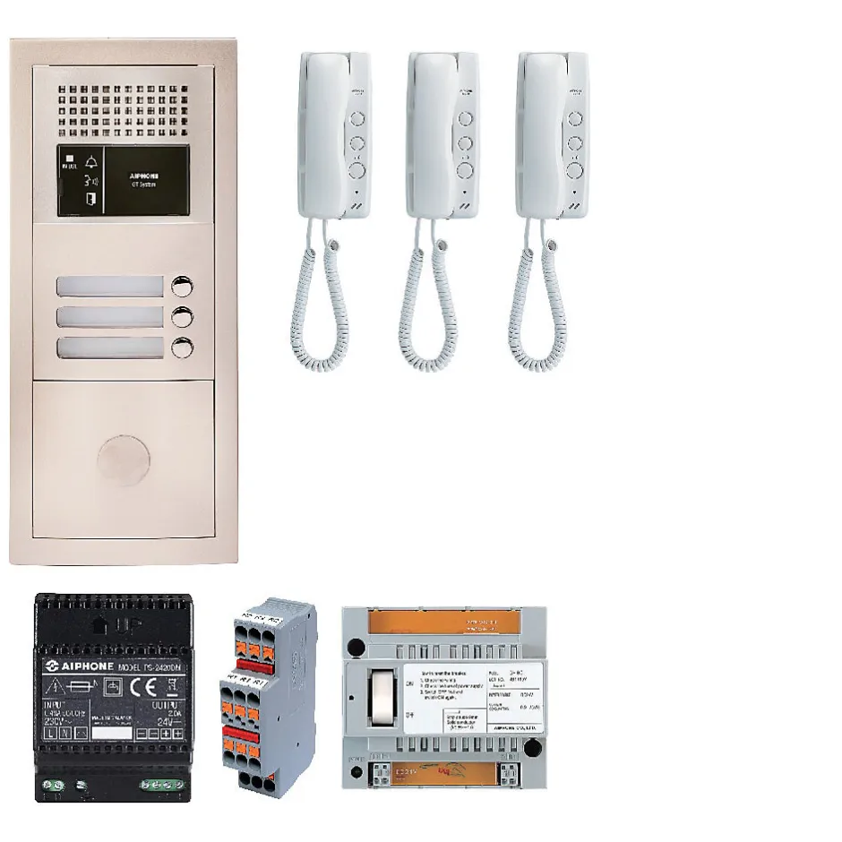 Pack Audio 3 Bp Avec 3 Postes Programmés^Aiphone