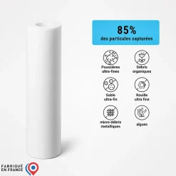 Pack cartouches polyphosphate et anti-sédiments 9'' 3/4 filtre à eau sous évier - 10 µm-Sinea Hot