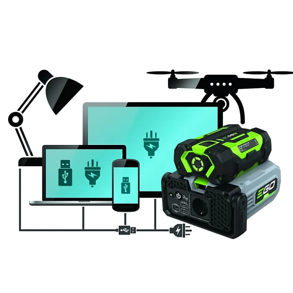 Pack convertisseur de courant transportable à batterie EgoPower PAD5000E batterie incluse-Ego Power+ Hot