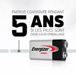 Pack de 3 - Max Alcaline 9V, pack de 2 Piles^Energizer Online