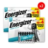 Pack de 2 - Max Plus Alcaline AAA/LR03, pack de 10+4 Piles-Energizer