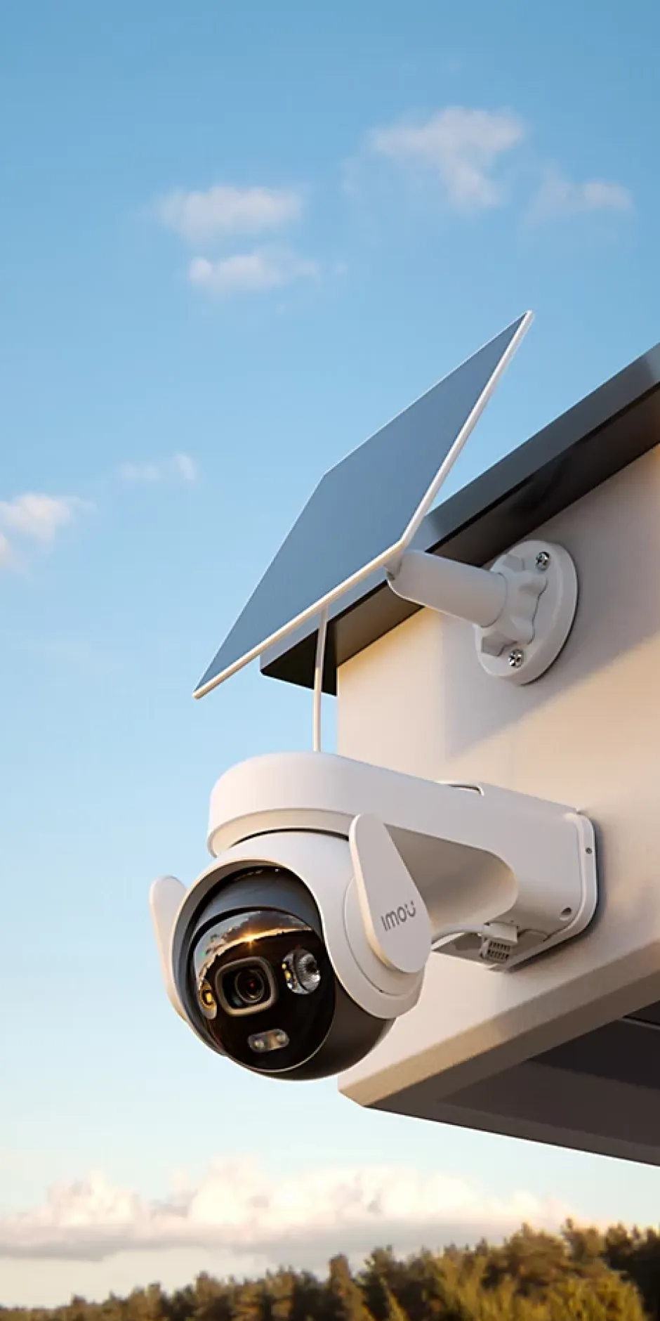 Pack de 2 kits caméra 3K rotative AOV – énergie solaire + 2 cartes SD-Imou Clearance