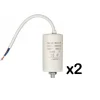 Pack FIXAPART 2x Condensateurs 16.0uf 450 V + Cable Condo 16mf fil^Nedis Outlet