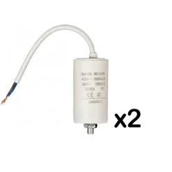 Pack FIXAPART 2x Condensateurs 16.0uf 450 V + Cable Condo 16mf fil^Nedis Outlet