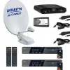Pack Parabole Satellite Automatique 85cm TWIN + 2x Récepteurs TNTSAT HD + Positionneur-Antarion Outlet