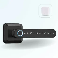 Pack poignée biométrique connectée -5 à empreinte digitale, code et bluetooth + passerelle wifi-LOCKY Discount