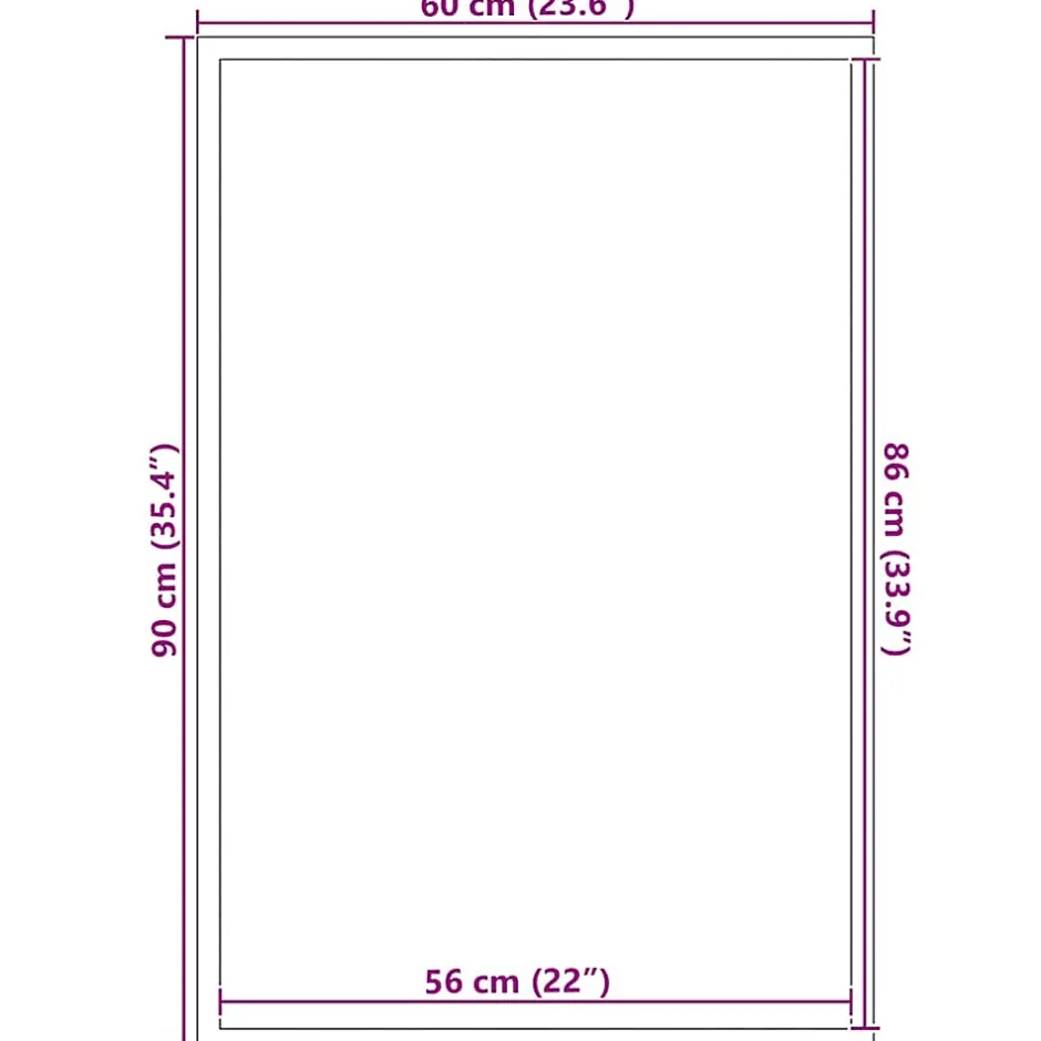 Paillasson noir 60x90 cm-Vidaxl Outlet