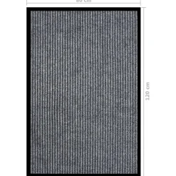 Paillasson rayé Gris 80x120 cm-Vidaxl Discount