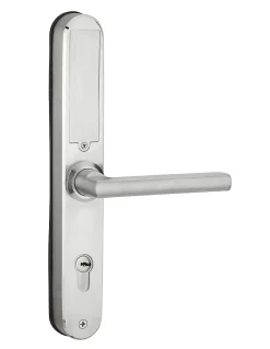 Paire de poignées connectées Intelock Multi, pour porte d'entrée, entr'axes 85mm, argent - INTELOCK^Thirard Clearance
