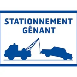 Panneau de signalisation "Stationnement gênant"-Chapuis Discount