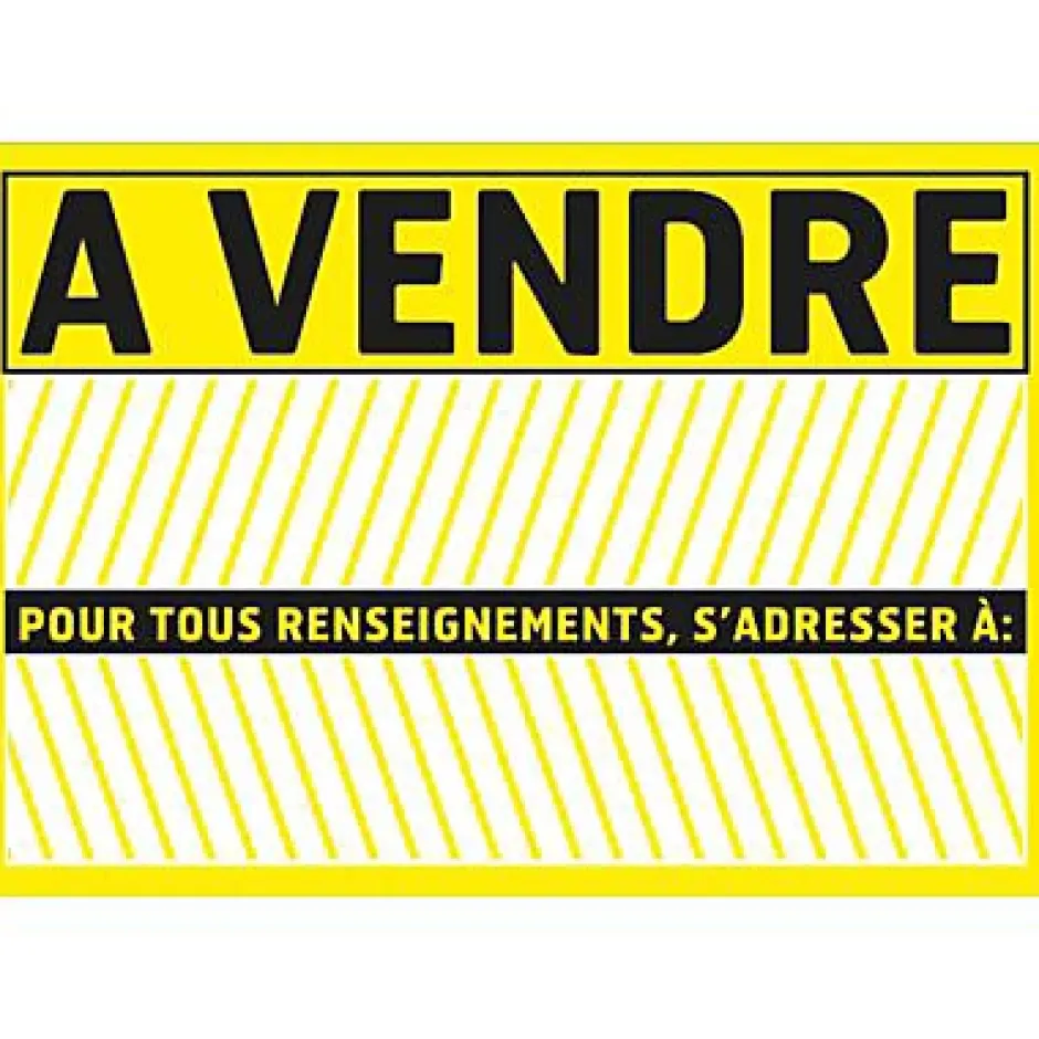 Panneau de signalisation "A vendre"-Chapuis Discount
