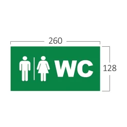 Panneau LED WC - Blanc - 3W-Braytron Sale
