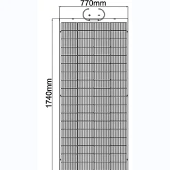 Panneau solaire flexible 250W N Type TOPCON Full black^Galix Sale