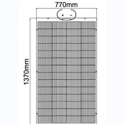 Panneau solaire flexible 200W N Type TOPCON Full black^Galix Hot