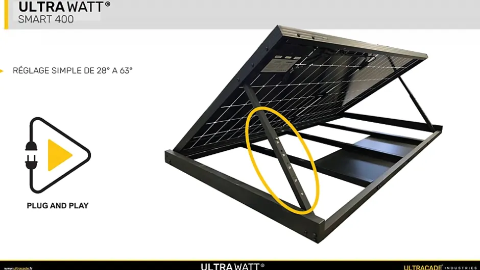 Panneau solaire PLUG & PLAY Ultrasmart 400W-Ultrawatt