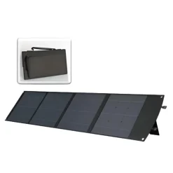 Panneau solaire portatif SolarTec 200 - 200w 18V 6.6A - 4 pans monocristallins - Port USB A-C - Câble DC -^Protec Discount