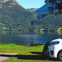 Panneau solaire portatif SolarTec 200 - 200w 18V 6.6A - 4 pans monocristallins - Port USB A-C - Câble DC -^Protec Discount