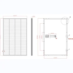 Panneau solaire Série Blackwell 135W-Galix Clearance