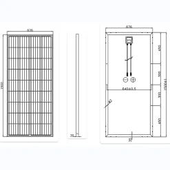 Panneau solaire Série Mono cellules PERC 190W-Galix Online