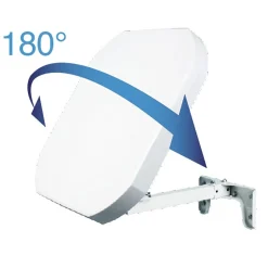 Parabole plate H+V - LNB intégée^Metronic Online