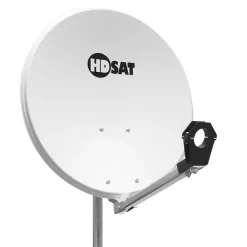 Parabole satellite acier Blanche 65cm avec Support LNB en Acier Galvanisé idéal ASTRA EUTELSAT^Hdsat Discount