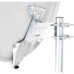 Parabole satellite Acier Blanche 65cm Click-Clack PREMONTEE support Pliable Repliable-Hdsat Best