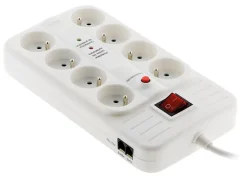 Parafoudre 8 prises + interrupteur^Zenitech Discount