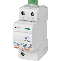 Parafoudre monophasé + neutre 40 kA avec contact aux. de fin de vie - Type 2 - 2 modules - - GWD6418-Gewiss Clearance