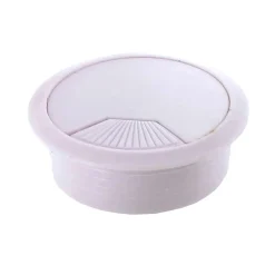Passe câble plastique blanc Ø60 mm-Diall Discount