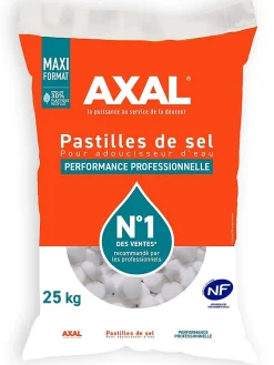 Pastilles de sel pour adoucisseur d'eau 25 kg-Axal Sale