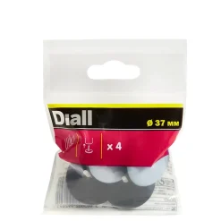 Patin à clouer 37 mm x 4, noir + bleu/gris^Diall New