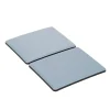 Patin auto-adhésifs 100 x 80 mm x 2, blanc + gris/bleu-Diall Online