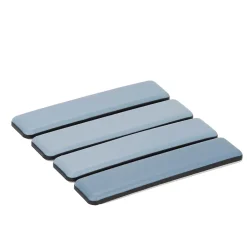 Patin auto-adhésifs 24 x 100 mm x 4, blanc + gris/bleu-Diall Sale
