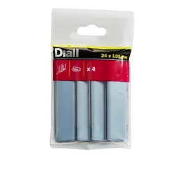 Patin auto-adhésifs 24 x 100 mm x 4, blanc + gris/bleu-Diall Sale