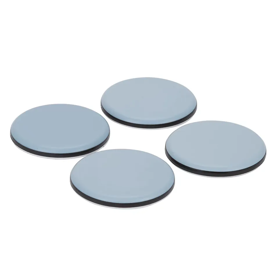 Patin auto-adhésifs 65 mm x 4, blanc + gris/bleu^Diall Best