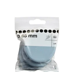 Patin auto-adhésifs 65 mm x 4, blanc + gris/bleu^Diall Best