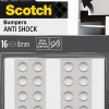 Patin bumper antichoc rond transparent ø8 mm, lot de 16^Scotch Discount