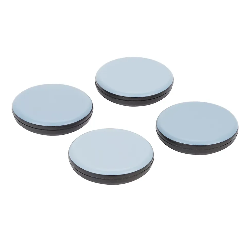 Patin 65 mm x 4, noir + gris/bleu-Diall