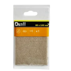 Patin en feutre auto-adhésifs 80 x 100 mm x 1, beige^Diall Discount