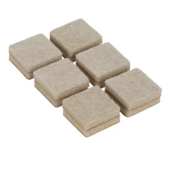 Patin en feutre auto-adhésifs 25 x 25 mm x 12, beige^Diall Online