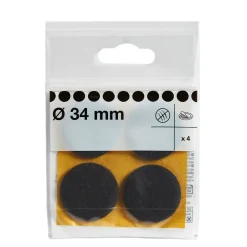 Patin en feutre auto-adhésifs 34 mm x 4, marron^Diall Best