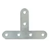 Patte d'assemblage en T Acier zingué L.80xl.15xH.15mm-Diall Discount