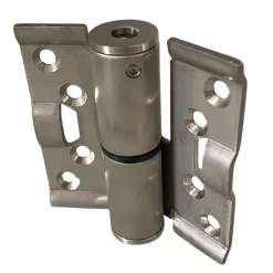 Paumelle à ressort gauche en acier inoxydable avec cache vis pour cabines sanitaires^Homewell Best